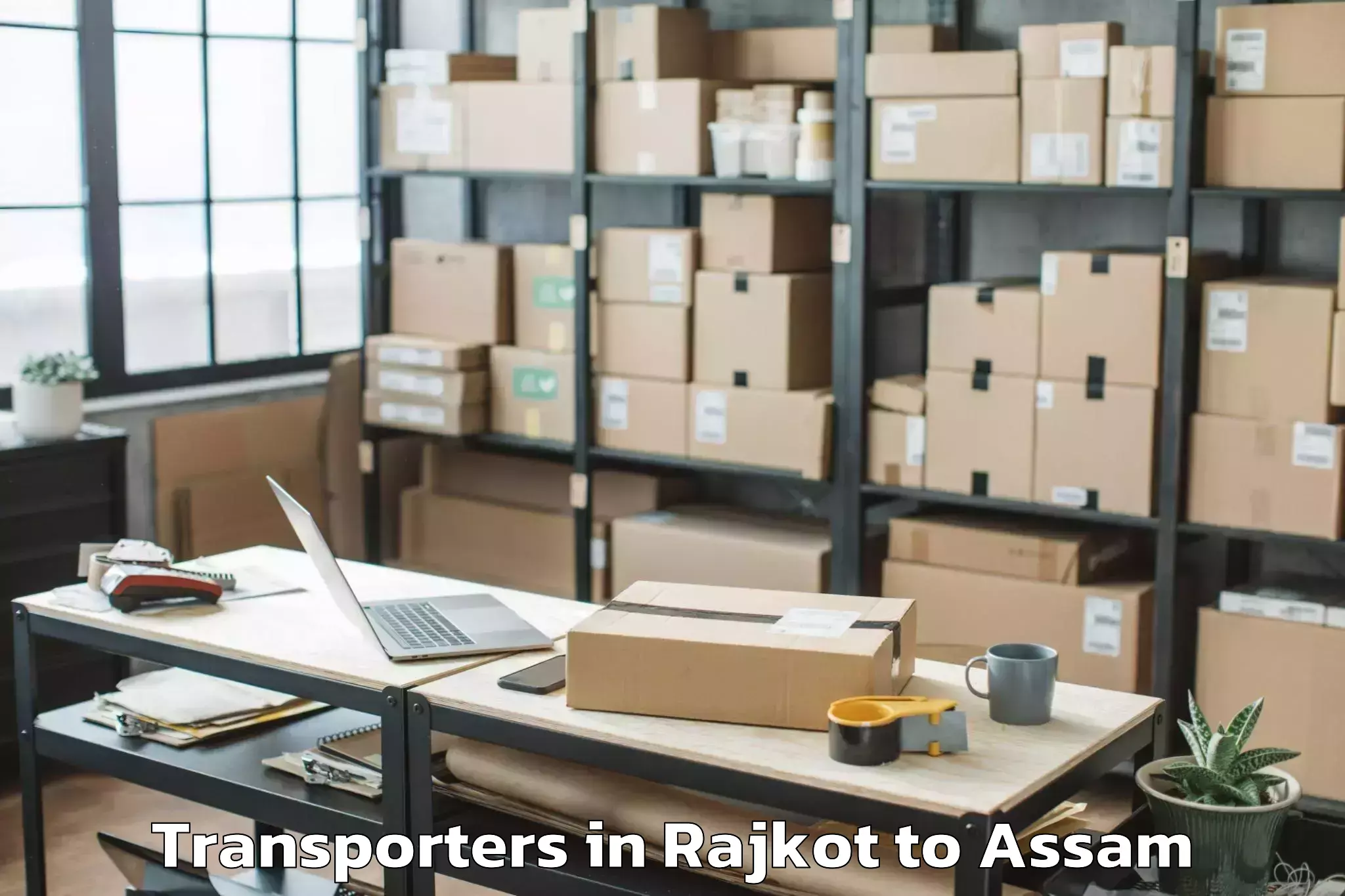 Easy Rajkot to Silapathar Transporters Booking